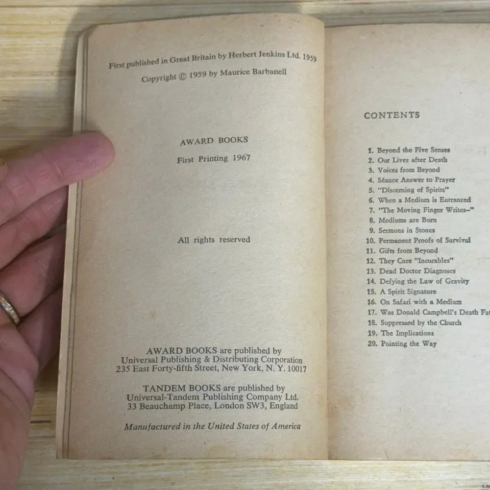 This is Spiritualism by Maurice Barbanell 1967 Paperback